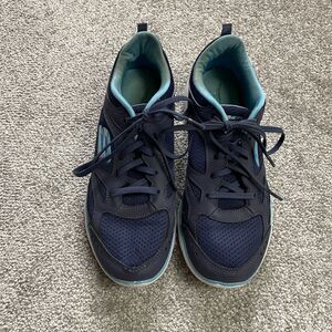 Skechers SN12982 Comfort Foam Shoes Womens  Size 9.5 US Blue Active Sneakers